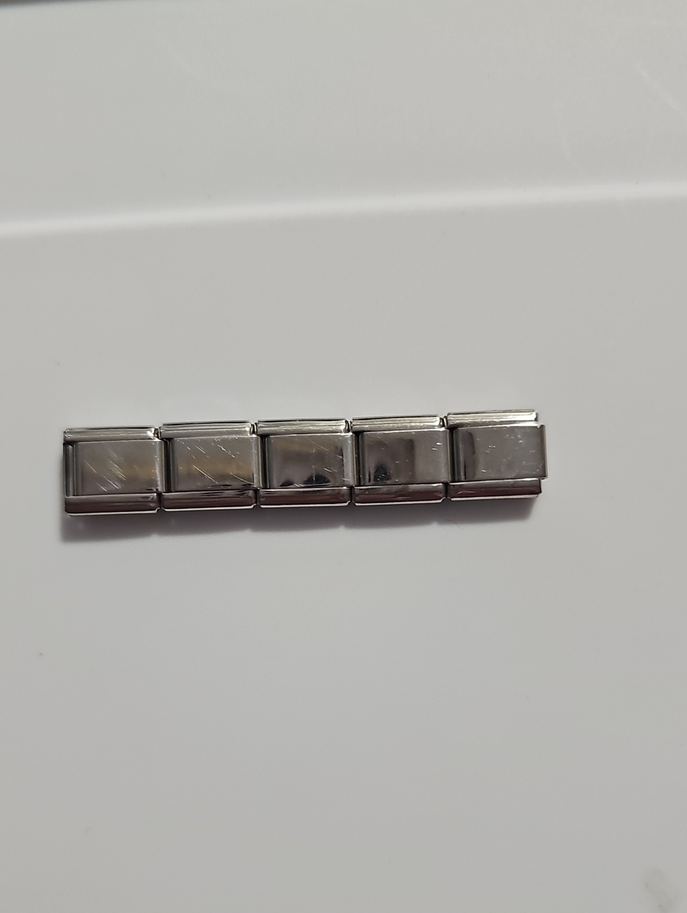 Stainless Steel Link Bracelet Segment - Silver